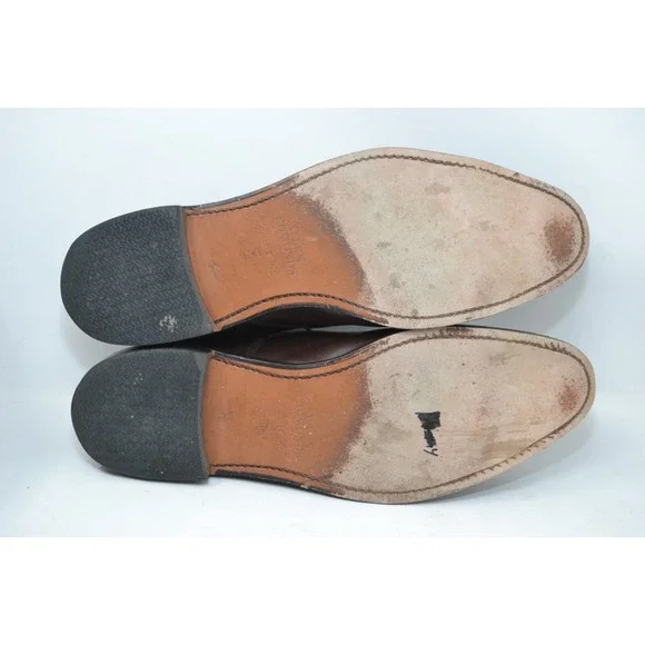 Allen Edmonds Fifth Avenue Dress Shoes‎ Brown Leather Mens 12 B 97194 Luxury